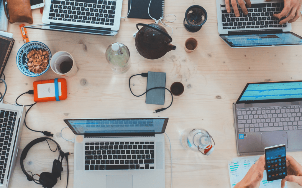 Laptops sitting on a table. Marvin Meyer/Unsplash