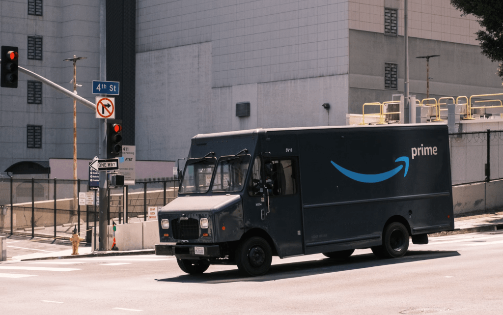 UPS truck at a stoplight. Andrew Stickelman/Unsplash